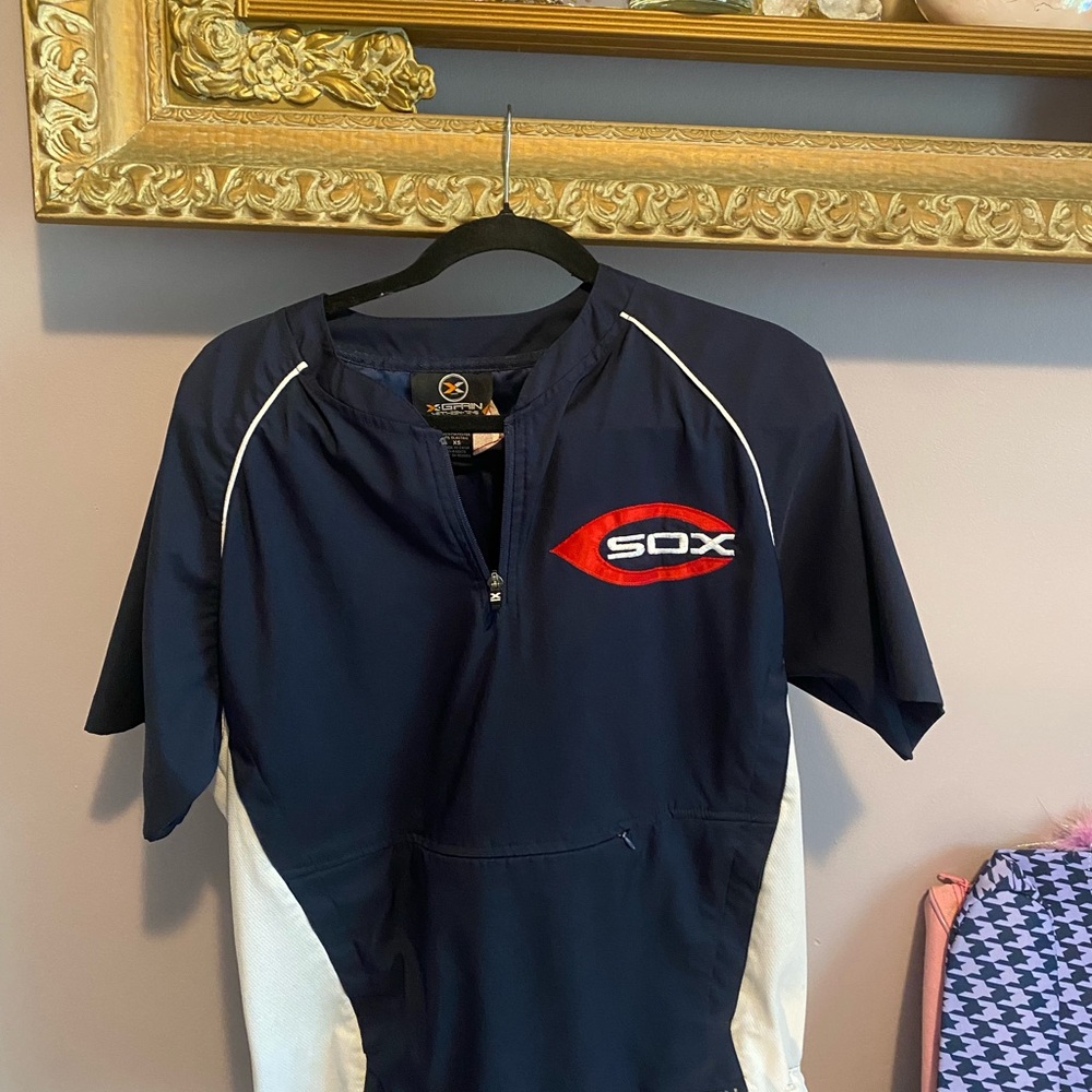 Chicago White Sox Pullover Shirt Navy Blue with Logo